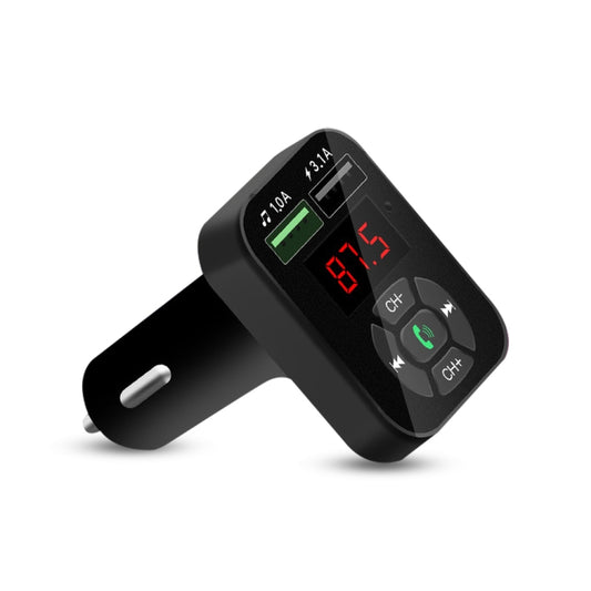 Transmetteur FM mains libres Bluetooth de voiture A9, Récepteur audio sans fil, Lecteur MP3, Double chargeur USB rapide A9