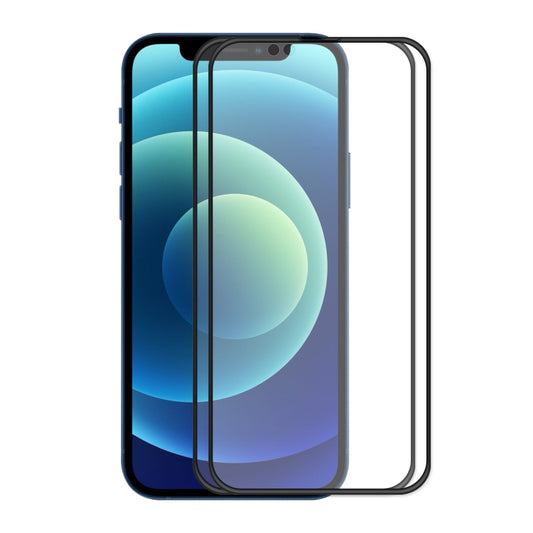 2 PCS ENKAY Hat-Prince Film de protection d'écran intégral en verre trempé anti-chute avec colle pleine, pour iPhone 13 mini (2 pièces), pour iPhone 13 / 13 Pro (2 pièces), pour iPhone 13 Pro Max (2 pièces)
