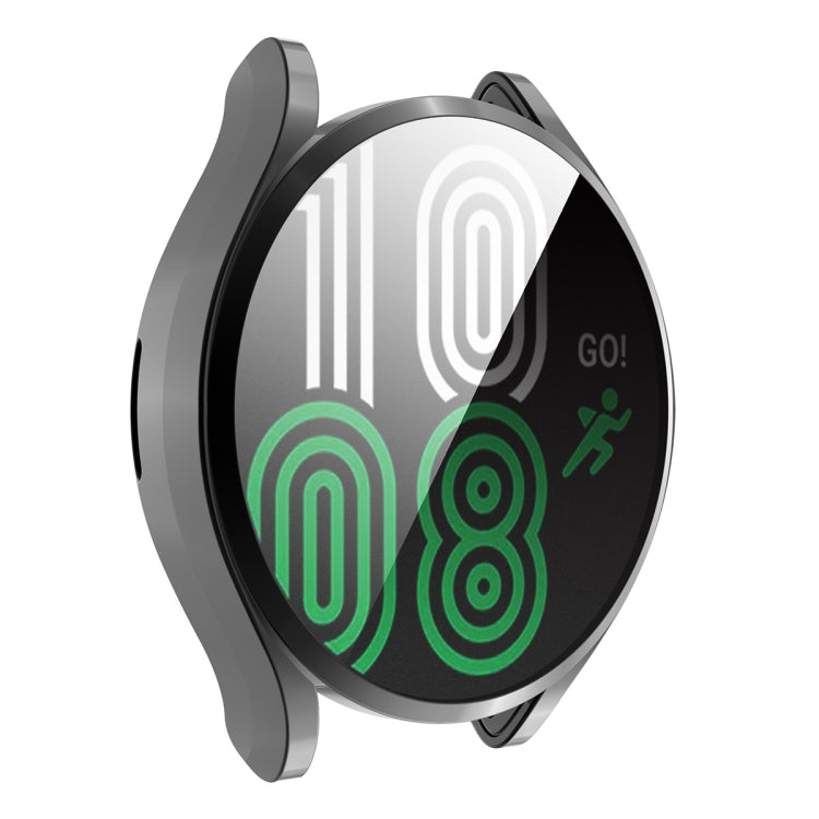 For Samsung Galaxy Watch4 44mm ENKAY Hat-Prince Full Coverage Electroplated Soft TPU Case with Screen Protection