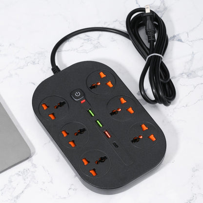 T21 PD3.0 + QC3.0 Multi Hole Row Plug 3000W High Power Socket, EU Plug