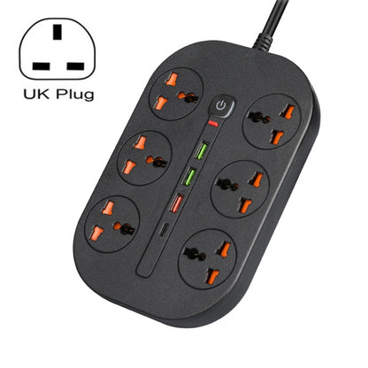 T21 PD3.0 + QC3.0 Multi Hole Row Plug 3000W High Power Socket, UK Plug