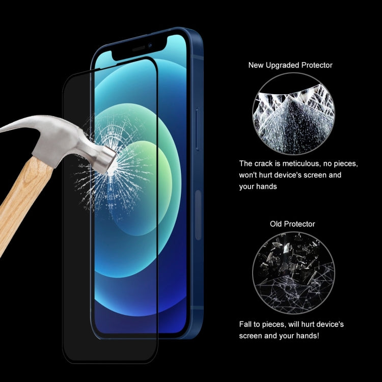 Hat-Prince ENKAY Liquid Silicone Shockproof Protective Case Drop Protection Cover + Full Coverage Tempered Glass Protector Film for iPhone 13 Pro, For iPhone 13 Pro