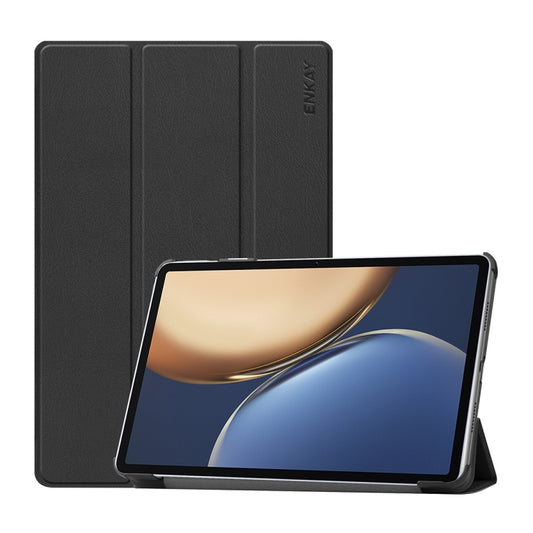 For Honor Tablet V7 Pro ENKAY Custer Texture Horizontal Flip PU+PC Leather Case with Three-folding Holder & Sleep / Wake-up Function, For Honor Tablet V7 Pro