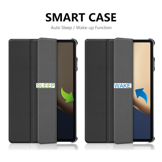 For Honor Tablet V7 Pro ENKAY Custer Texture Horizontal Flip PU+PC Leather Case with Three-folding Holder & Sleep / Wake-up Function, For Honor Tablet V7 Pro