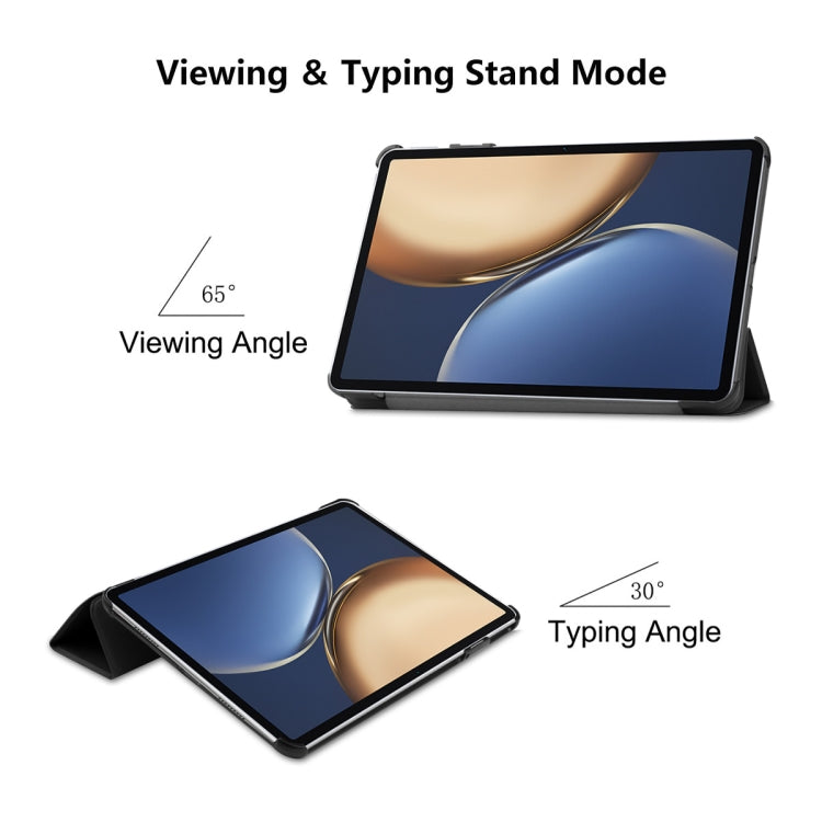 For Honor Tablet V7 Pro ENKAY Custer Texture Horizontal Flip PU+PC Leather Case with Three-folding Holder & Sleep / Wake-up Function, For Honor Tablet V7 Pro