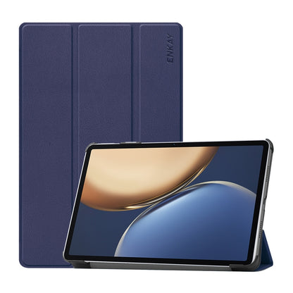 For Honor Tablet V7 Pro ENKAY Custer Texture Horizontal Flip PU+PC Leather Case with Three-folding Holder & Sleep / Wake-up Function, For Honor Tablet V7 Pro