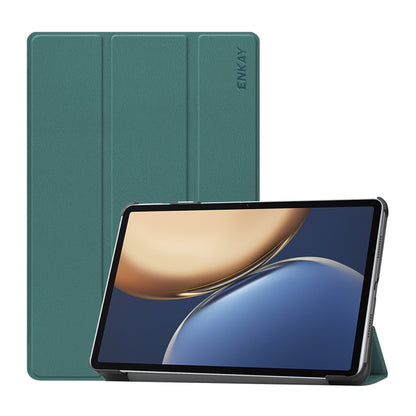 For Honor Tablet V7 Pro ENKAY Custer Texture Horizontal Flip PU+PC Leather Case with Three-folding Holder & Sleep / Wake-up Function, For Honor Tablet V7 Pro