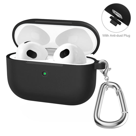 ENKAY Hat-Prince Verdicktes stoßdämpfendes Silikon-Schutzhülle mit Schlüsselanhänger für Apple AirPods Pro 2 2021