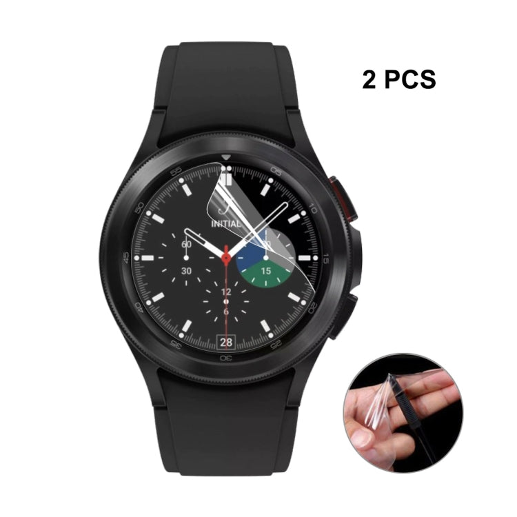 For Samsung Galaxy Watch4 Classic 42mm ENKAY Hat-Prince Full Screen Coverage Without Warping Edge TPU Soft Film, 1 PC, 2 PCS