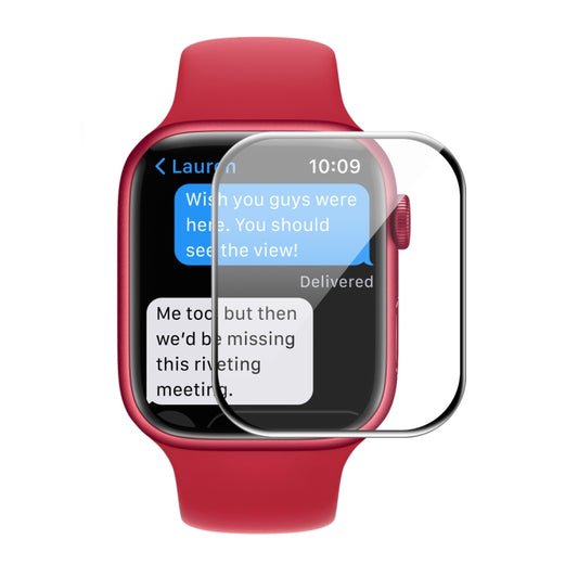 Pour Apple Watch Series 9 / 8 / 7 41mm Film de protection d'écran ENKAY Hat-Prince 3D couverture complète bord PC souple + PMMA HD, 1 pièce, 2 pièces, 5 pièces, 10 pièces