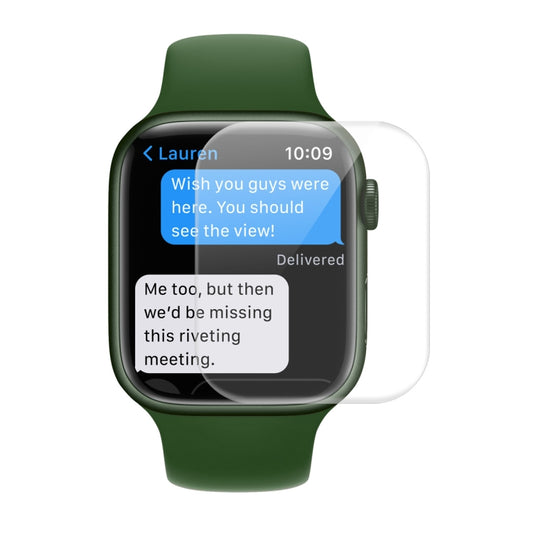 ENKAY Hat-Prince Case Friendly 3D Full Screen PET Curved Hot Bending HD Film For Apple Watch Series 9 / 8 / 7 45mm, 1 PC For Apple Watch Series 7 45mm, 2 PCS For Apple Watch Series 7 45mm, 5 PCS For Apple Watch Series 7 45mm