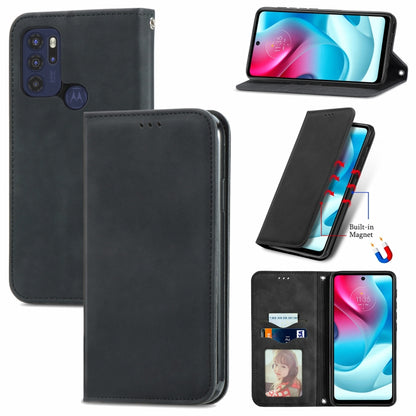 Retro Skin Feel Business Magnetic Horizontal Flip Leather Case with Holder & Card Slots & Wallet & Photo Frame, For Motorola  G60 S, For vivo X70, For vivo X70 Pro, For TECNO Pova 2