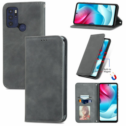 Retro Skin Feel Business Magnetic Horizontal Flip Leather Case with Holder & Card Slots & Wallet & Photo Frame, For Motorola  G60 S, For vivo X70, For vivo X70 Pro, For TECNO Pova 2
