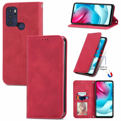 Retro Skin Feel Business Magnetic Horizontal Flip Leather Case with Holder & Card Slots & Wallet & Photo Frame, For Motorola  G60 S, For vivo X70, For vivo X70 Pro, For TECNO Pova 2