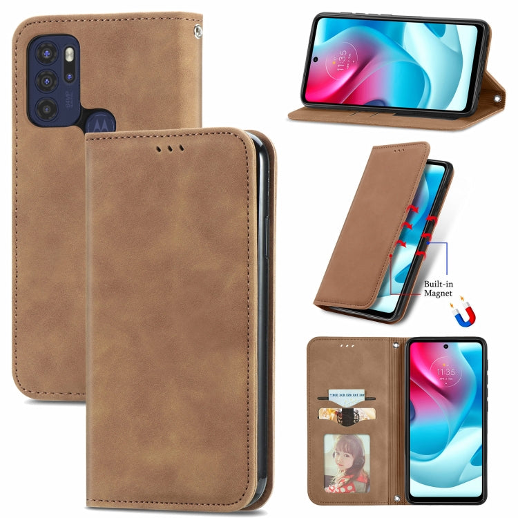 Retro Skin Feel Business Magnetic Horizontal Flip Leather Case with Holder & Card Slots & Wallet & Photo Frame, For Motorola  G60 S, For vivo X70, For vivo X70 Pro, For TECNO Pova 2
