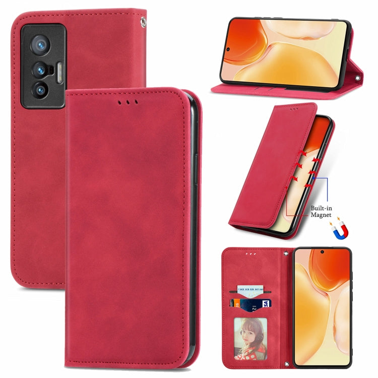Retro Skin Feel Business Magnetic Horizontal Flip Leather Case with Holder & Card Slots & Wallet & Photo Frame, For Motorola  G60 S, For vivo X70, For vivo X70 Pro, For TECNO Pova 2