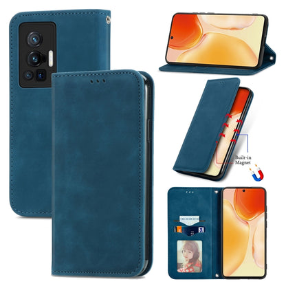 Retro Skin Feel Business Magnetic Horizontal Flip Leather Case with Holder & Card Slots & Wallet & Photo Frame, For Motorola  G60 S, For vivo X70, For vivo X70 Pro, For TECNO Pova 2