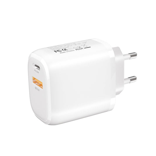 CS-20W Mini Portable PD3.0 + QC3.0 Dual Ports Fast Charger, Charger