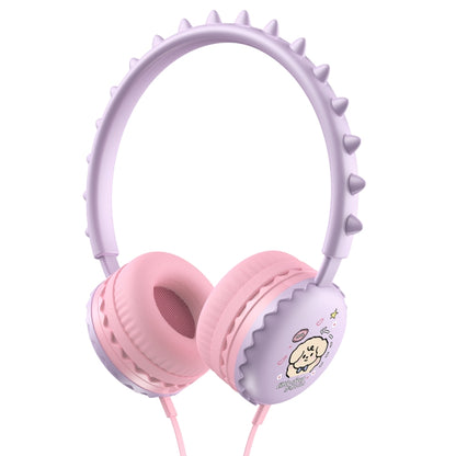 Casque d'écoute filaire Y19 avec dessin animé mignon pour enfants, avec microphone, casque de musique stéréo pour enfants, cadeaux
