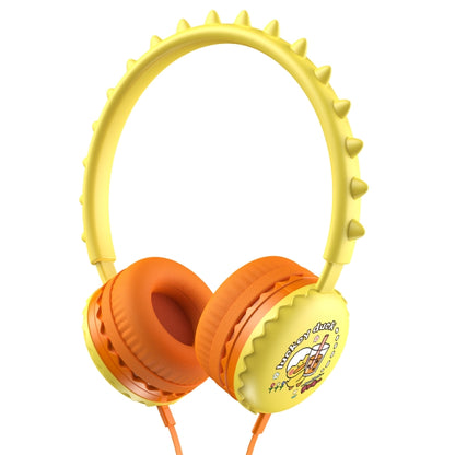 Casque d'écoute filaire Y19 avec dessin animé mignon pour enfants, avec microphone, casque de musique stéréo pour enfants, cadeaux