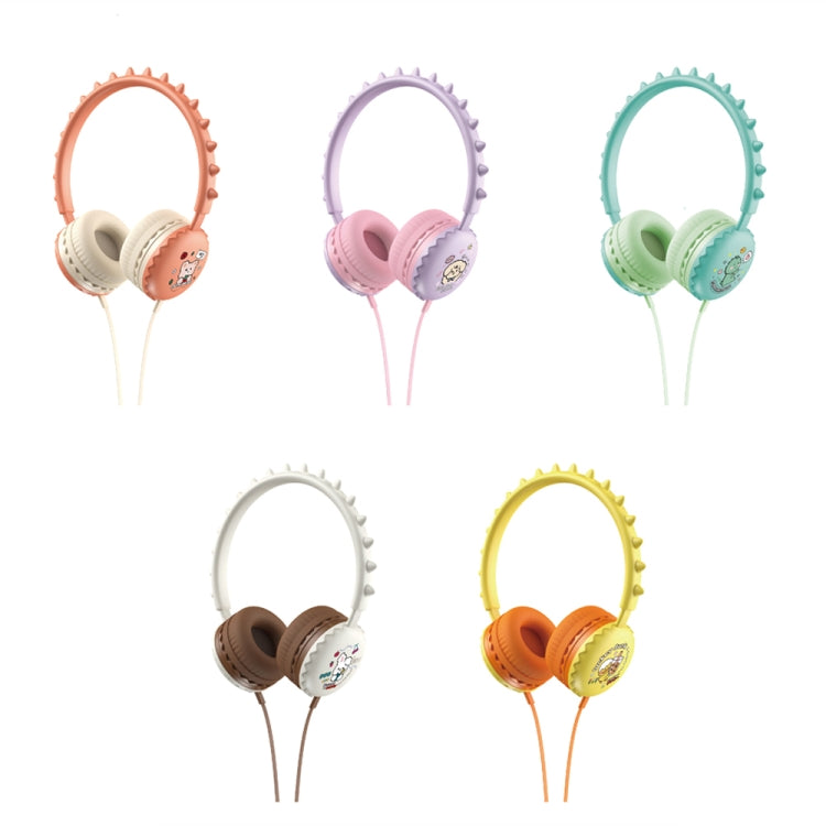 Casque d'écoute filaire Y19 avec dessin animé mignon pour enfants, avec microphone, casque de musique stéréo pour enfants, cadeaux