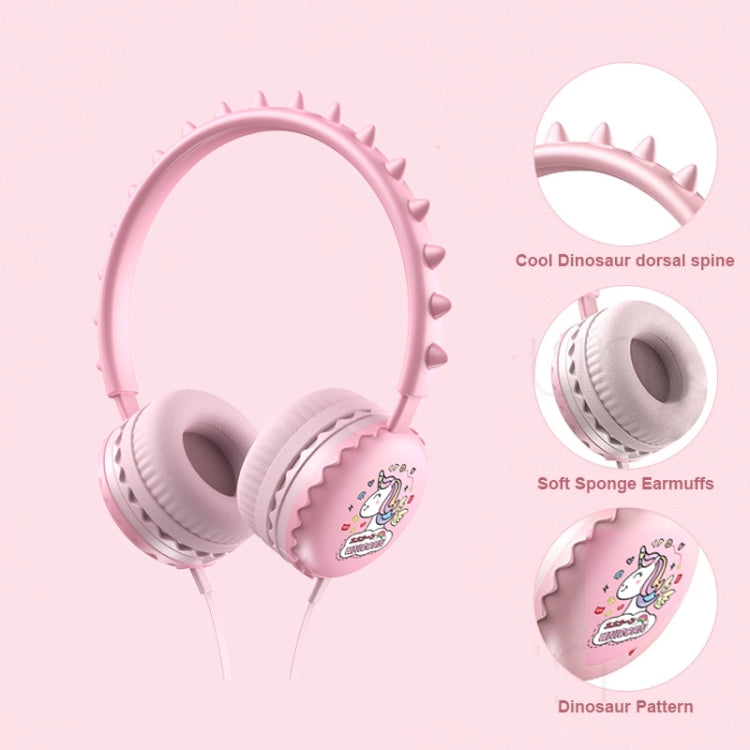Casque d'écoute filaire Y19 avec dessin animé mignon pour enfants, avec microphone, casque de musique stéréo pour enfants, cadeaux