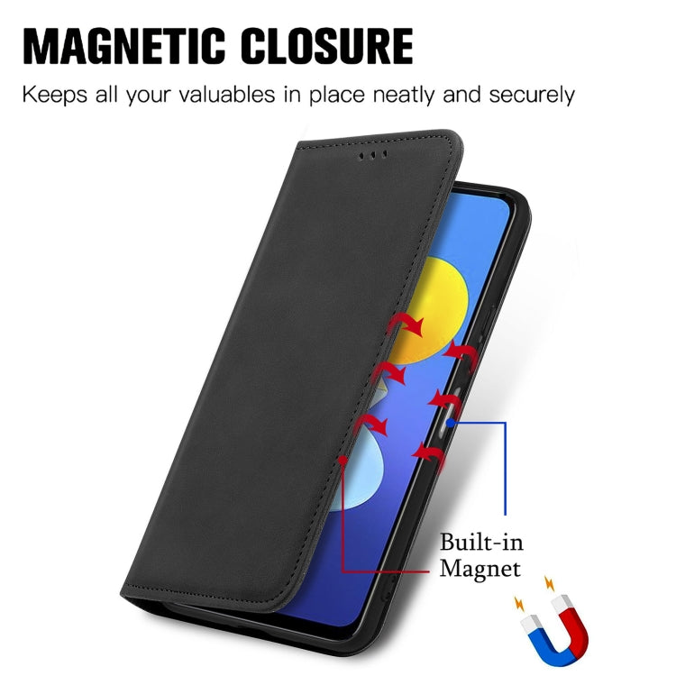 Retro Skin Feel Magnetic Horizontal Flip Leather Case With Holder & Card Slots & Wallet & Photo Frame, For vivo Y72 5G, For OPPO Realme C21Y