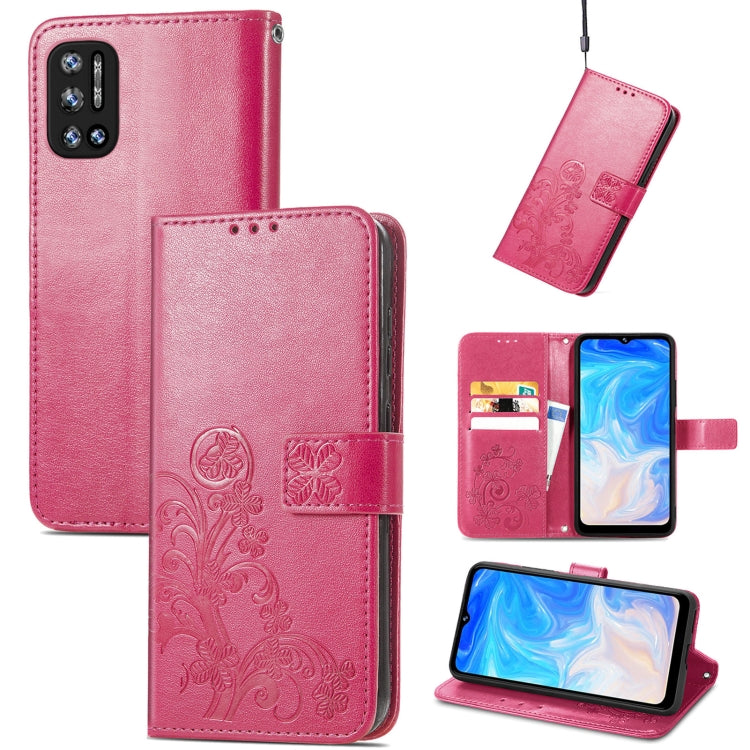 Four-leaf Clasp Embossed Leather Case with Lanyard & Card Slot & Wallet & Holder, For Google Pixel 6, For Infinix Zero 8, For ZTE V30 Vita, For ZTE Blade A31 Lite, For DOOGEE N40 Pro