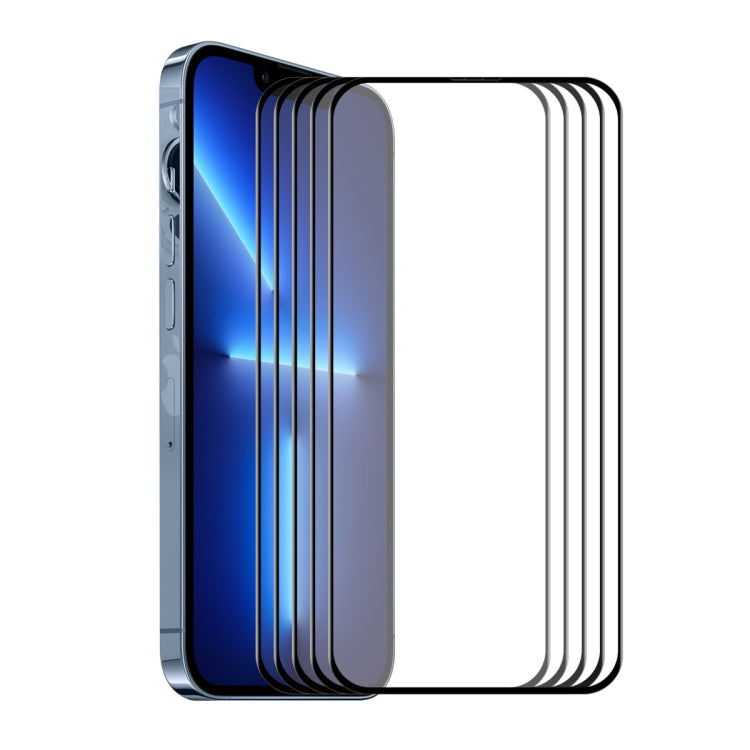 ENKAY Hat-Prince Full Glue Tempered Glass 6D Full Coverage Anti-scratch Protector for iPhone 13 / 13 Pro, 1pcs, 2pcs, 5pcs