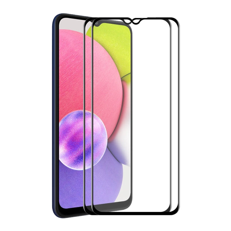 2 PCS ENKAY Hat-Prince Full Glue Tempered Glass 6D Full Coverage Anti-scratch Protector, For Samsung Galaxy A03s 164mm(2pcs), For Samsung Galaxy A03s 166mm(2pcs), For Samsung Galaxy A22 4G(2pcs), For Samsung Galaxy A22 5G(2pcs)                         ...
