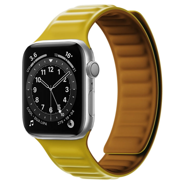 Silicone Magnetic Strap Watchband For Apple Watch Series, 7 41mm / 6&SE&5&4 40mm / 3&2&1 38mm, 7 45mm / 6&SE&5&4 44mm / 3&2&1 42mm