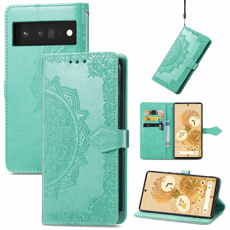 Mandala Embossing Pattern Horizontal Flip Leather Case with Holder & Card Slots & Wallet & Lanyard, For Motorola Edge 2021, For Google Pixel 6, For Nokia C20, For Nokia G50