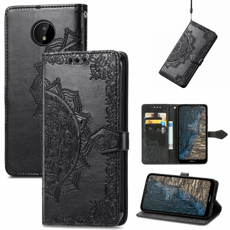 Mandala Embossing Pattern Horizontal Flip Leather Case with Holder & Card Slots & Wallet & Lanyard, For Motorola Edge 2021, For Google Pixel 6, For Nokia C20, For Nokia G50