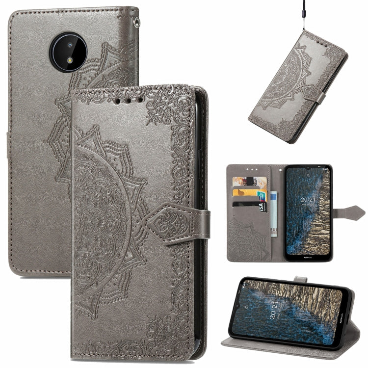 Mandala Embossing Pattern Horizontal Flip Leather Case with Holder & Card Slots & Wallet & Lanyard, For Motorola Edge 2021, For Google Pixel 6, For Nokia C20, For Nokia G50