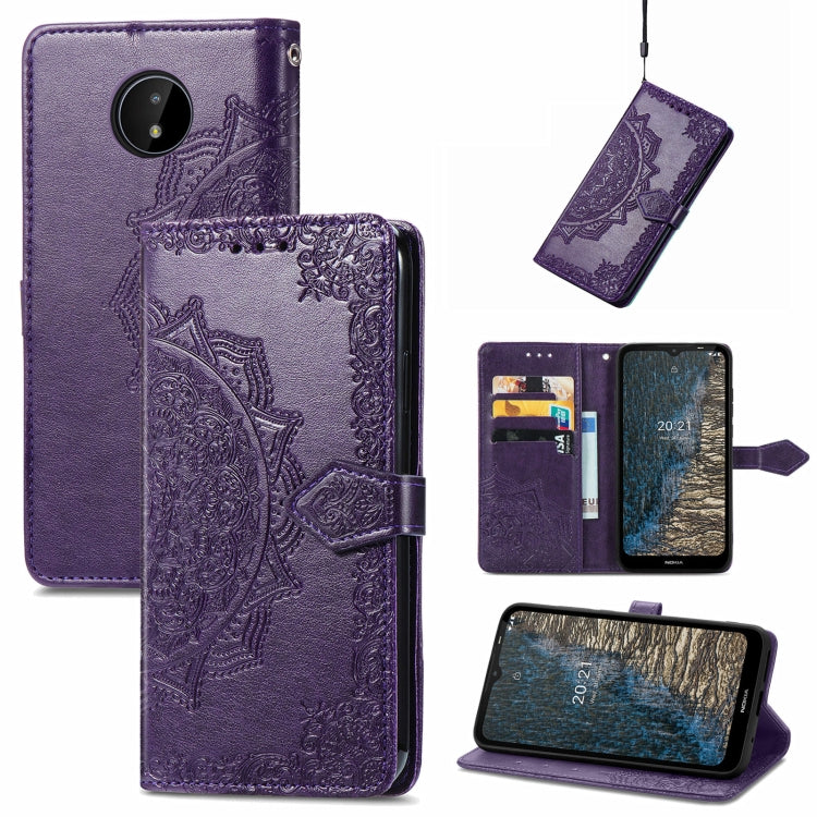Mandala Embossing Pattern Horizontal Flip Leather Case with Holder & Card Slots & Wallet & Lanyard, For Motorola Edge 2021, For Google Pixel 6, For Nokia C20, For Nokia G50