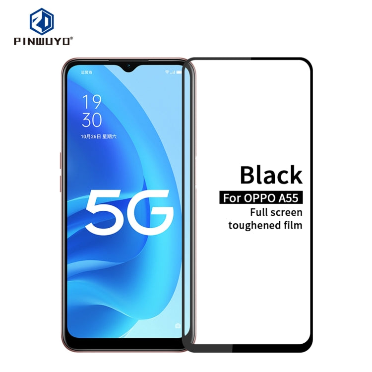 PINWUYO 9H 2.5D Full Screen Tempered Glass Film, For Xiaomi Redmi Note 11 Pro, For OPPO A55 4G, For OPPO Realme 8i, For OPPO A55 5G, For Xiaomi Redmi Note 11