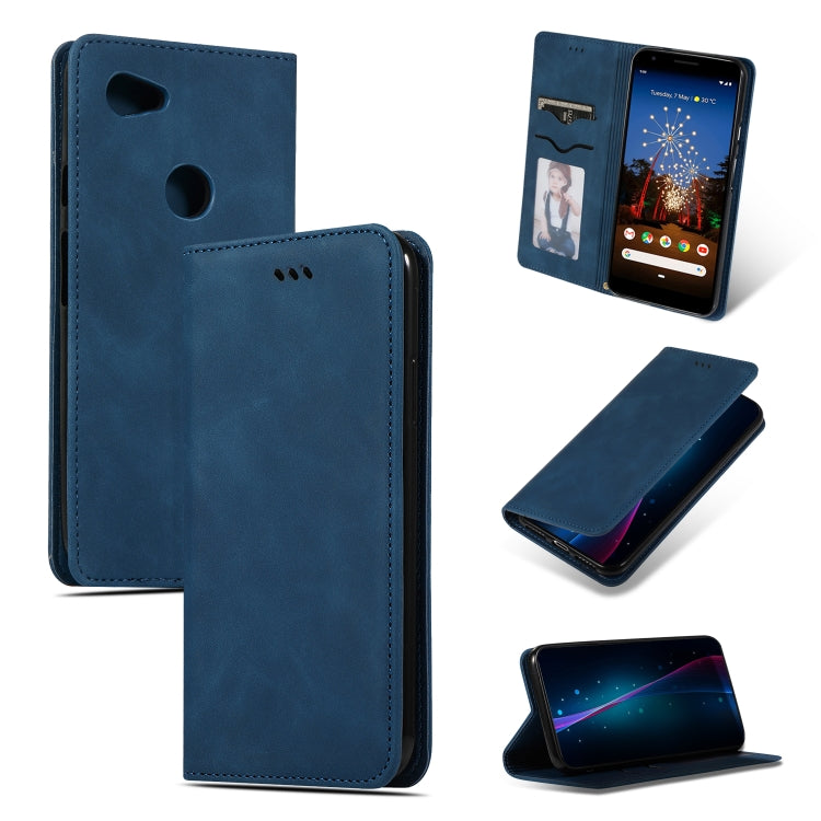 Retro Skin Feel Business Magnetic Horizontal Flip Leather Case for Google Pixel 3A XL, For Google Pixel 3A XL