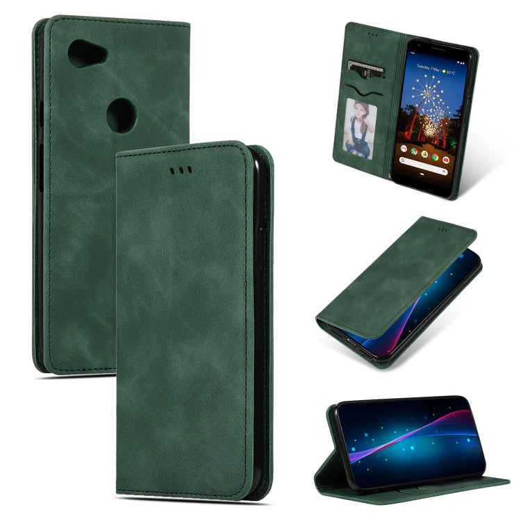 Retro Skin Feel Business Magnetic Horizontal Flip Leather Case for Google Pixel 3A XL, For Google Pixel 3A XL