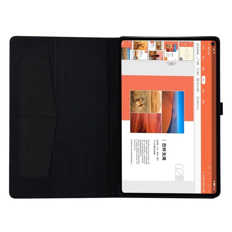 Horizontal Flip Fabric PU Leather Tablet Case with Card Slots & Holder, For OPPO Realme Pad
