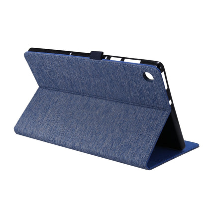 Horizontal Flip Fabric PU Leather Tablet Case with Card Slots & Holder, For OPPO Realme Pad