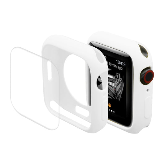 Coque de protection ENKAY Hat-Prince en TPU + Film protecteur d'écran PET à couverture complète pour Apple Watch Series 7 41 mm