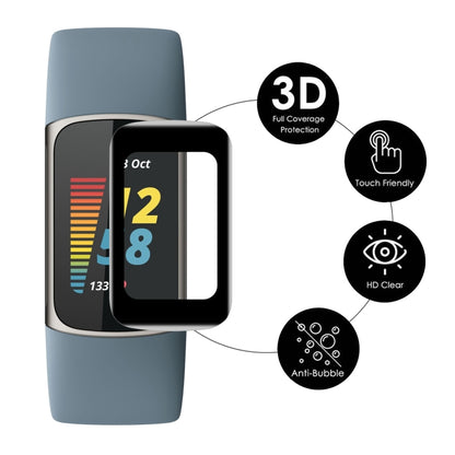 For Fitbit Charge 5 / Charge 6 ENKAY Hat-Prince 3D Curved Edge PC Edge PMMA HD Screen Film, 1 PC, 2 PCS, 5 PCS, 10 PCS