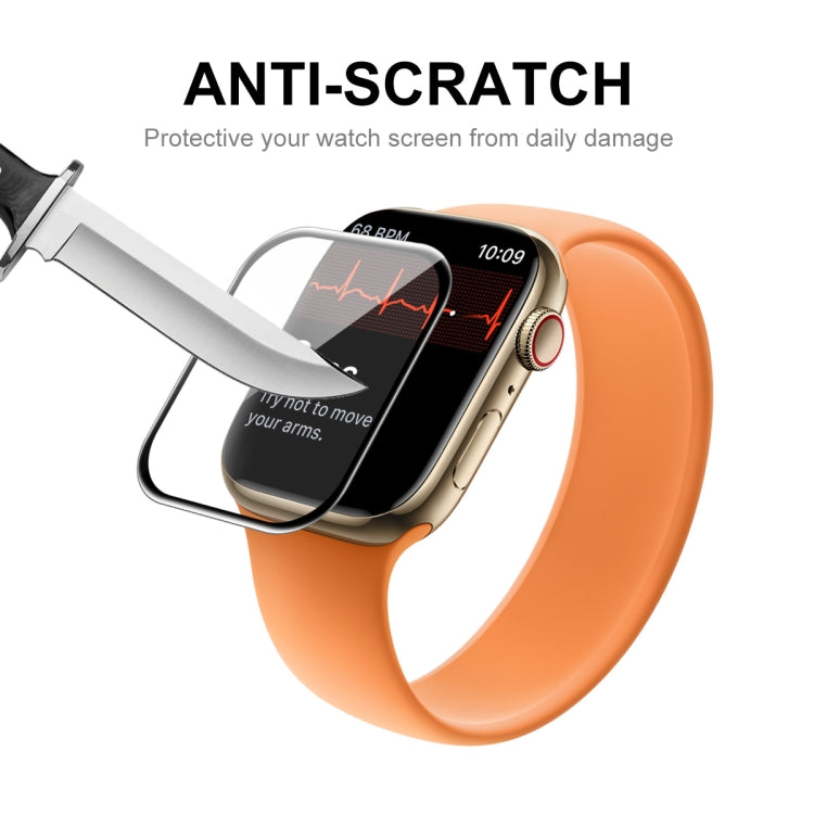 ENKAY Hat-Prince 3D Curved Edge Full Coverage Full Tempered Glass HD Screen Protector Film For Apple Watch Series 9 / 8 / 7 41mm, 1 PC, 2 PCS, 5 PCS, 10 PCS