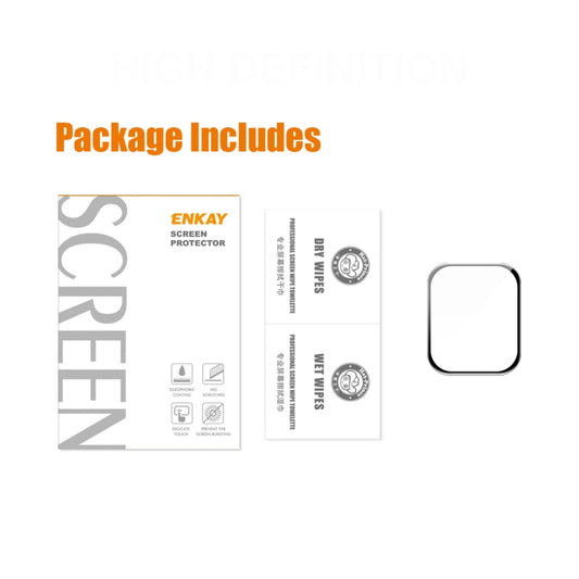 ENKAY Hat-Prince 3D Curved Edge Full Coverage Full Tempered Glass HD Screen Protector Film For Apple Watch Series 9 / 8 / 7 45mm, 1 PC, 2 PCS, 5 PCS, 10 PCS