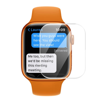 ENKAY Hat-Prince 3D Curved Edge Full Coverage Full Tempered Glass HD Screen Protector Film For Apple Watch Series 9 / 8 / 7 45mm, 1 PC, 2 PCS, 5 PCS, 10 PCS