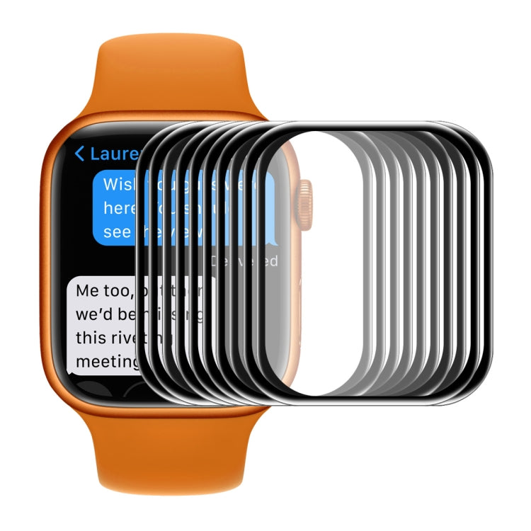 ENKAY Hat-Prince 3D Curved Edge Full Coverage Full Tempered Glass HD Screen Protector Film For Apple Watch Series 9 / 8 / 7 45mm, 1 PC, 2 PCS, 5 PCS, 10 PCS