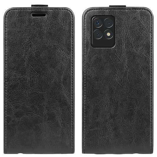 For OPPO Realme 8i R64 Texture Single Vertical Flip Leather Protective Case with Card Slots & Photo Frame, For OPPO Realme 8i