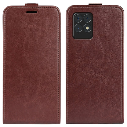 For OPPO Realme 8i R64 Texture Single Vertical Flip Leather Protective Case with Card Slots & Photo Frame, For OPPO Realme 8i