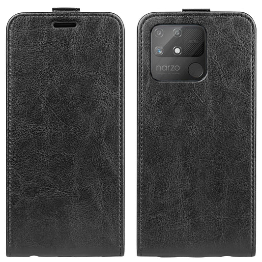 For OPPO Realme Narzo 50A R64 Texture Vertical Flip Leather Case with Card Slots & Photo Frame, For OPPO Realme Narzo 50A