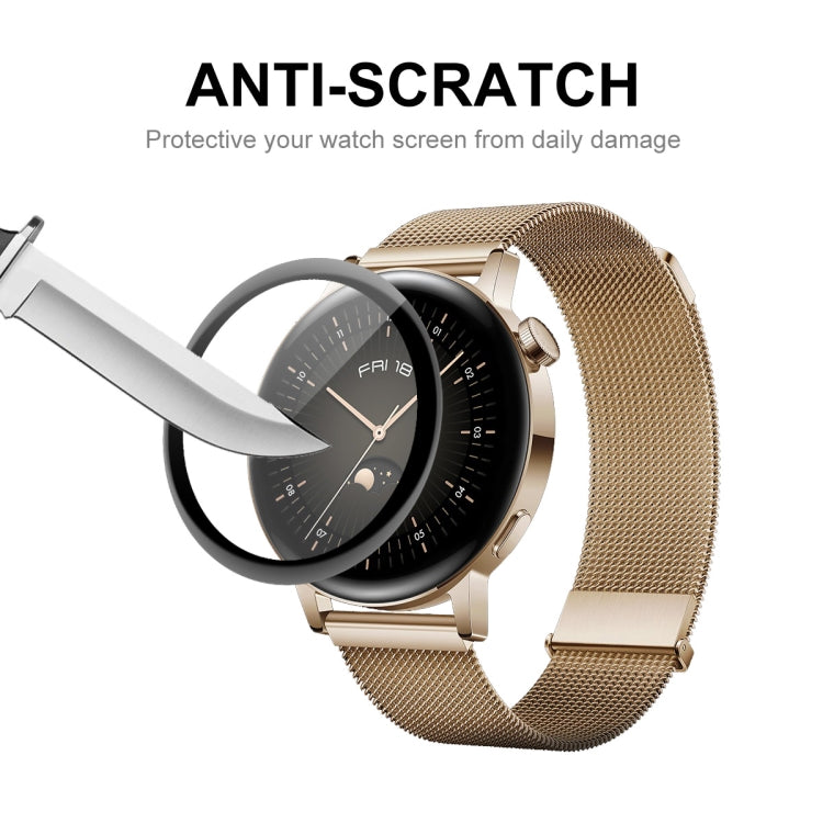 For Huawei Watch GT 3 42mm ENKAY Hat-Prince Full Coverage 3D Curved Soft PC Edge + PMMA HD Screen Protector Film, 1 PC, 2 PCS, 5 PCS, 10 PCS